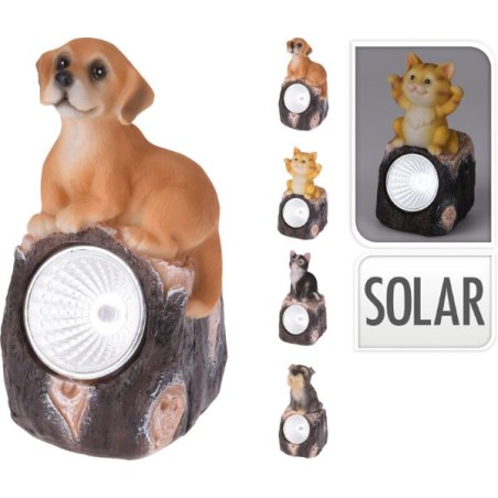 LAMPADA SOLARE C/ANIMALI 4ASS