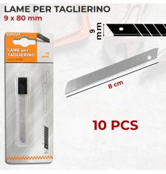 LAME PER TAGLIERINO 9X80MM 10PZ