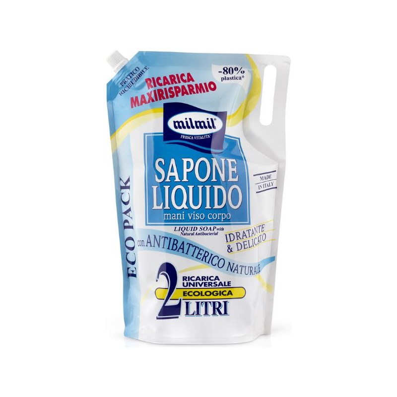 MIL MIL SAPONE LIQUIDO RICAR. BUSTA IDRATANTE 2LT