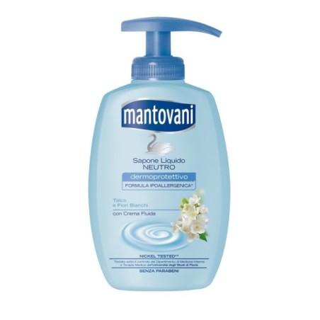 MANTOVANI SAPONE LIQUIDO 300ML  TALCO E FIORI BIANCHI