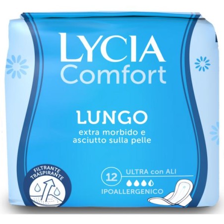 LYCIA CONFORT ASSORBENTI LUNGO C/ALI 12PZ