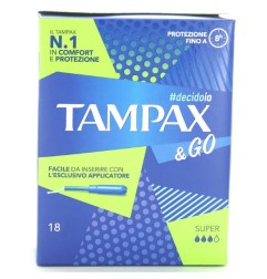 TAMPAX & GO ASSORBENTI INTERNI SUPER 18 PZ