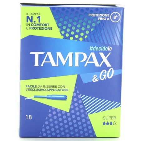 TAMPAX & GO ASSORBENTI INTERNI SUPER 18 PZ