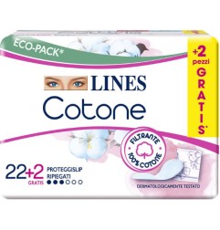 LINES COTONE PROTEGGISLIP RIPIEGATO 22+2PZ