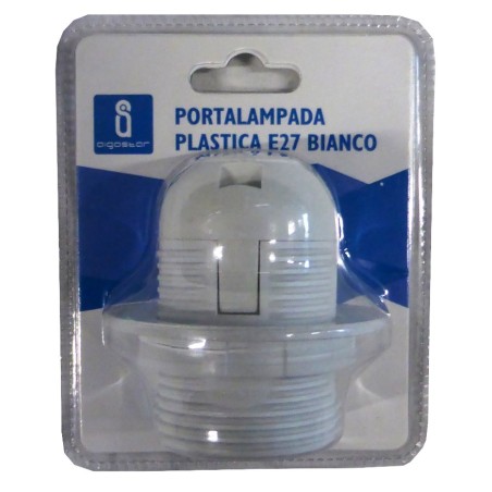 PORTA LAMPADA PLASTICA E27 BIANCO