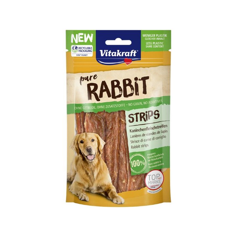 RABBIT STRISCE DI CARNE CONIGLIO 80GR