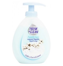 FRESH & CLEAN SAPONE LIQUIDO 300ML LATTE E FIORI DI COTONE