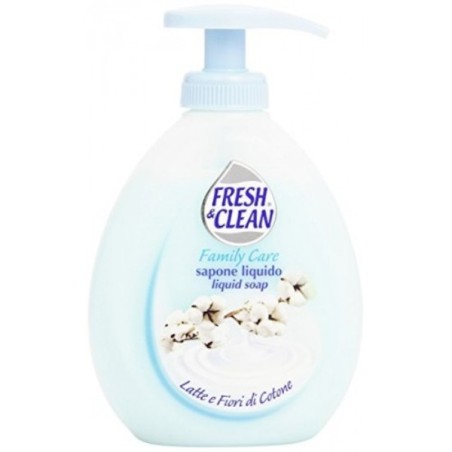 FRESH & CLEAN SAPONE LIQUIDO 300ML LATTE E FIORI DI COTONE