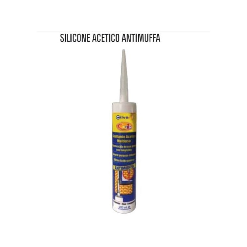 SILICONE ACETICO ANTIMUFFA TRASPARENTE 280ML