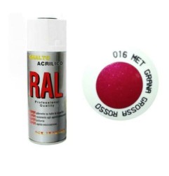 SPRAY METALLIZZATO GRANA GROSSA ROSSO