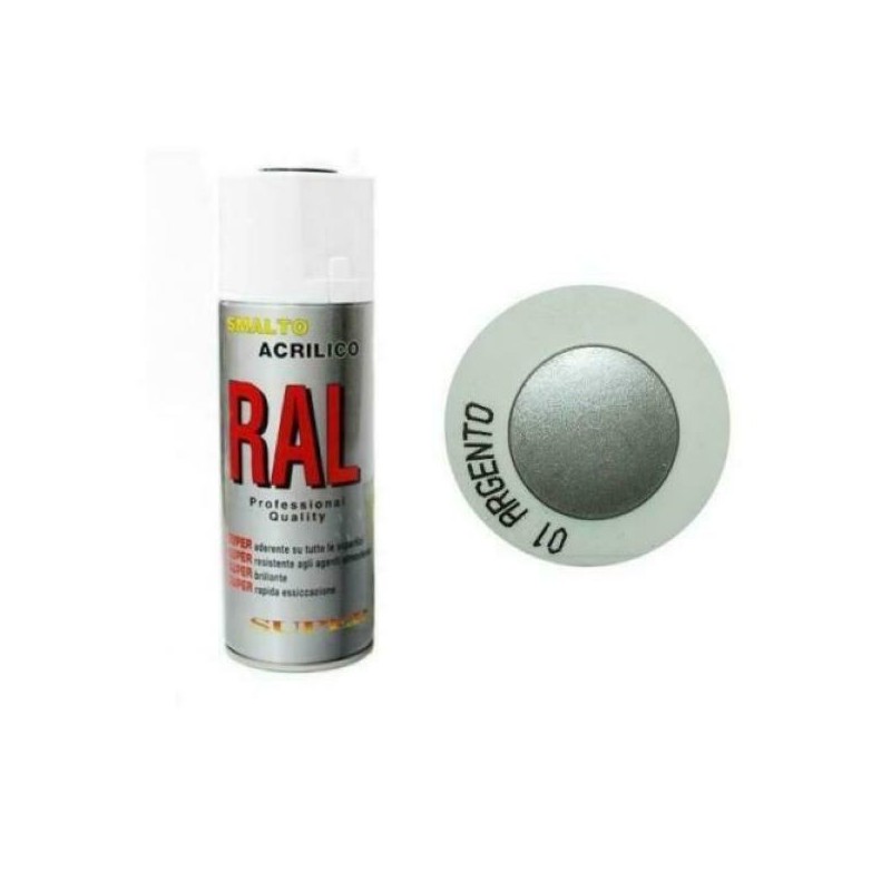 SPRAY METALLIZZATO  LEAFING ARGENTO 400ML