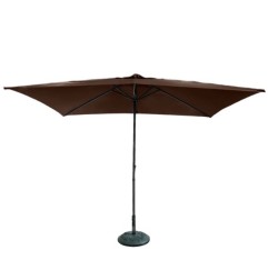 OMBRELLONE GIARDINO RETTANGOLARE 2X3MT MOKA