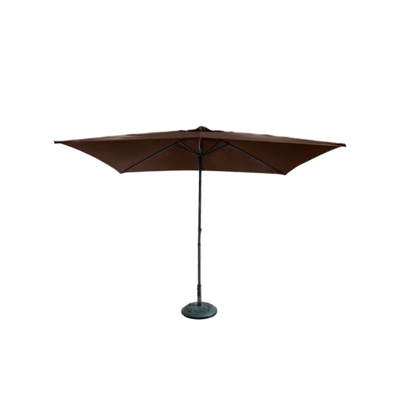 OMBRELLONE GIARDINO RETTANGOLARE 2X3MT MOKA