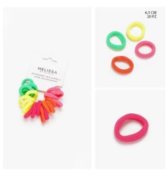 MELISSA ELASTICO CAPELLI 6.5CM FLUO 20PZ