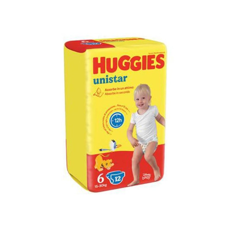 HUGGIES UNISTAR TG 6 PZ 12