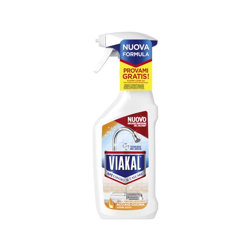 VIAKAL CASA SPRAY ACCIAIO CUCINA AZIONE ACETO 470