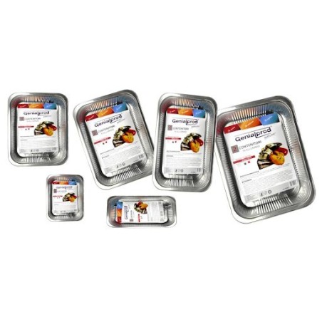 CONTENITORI ALLUMINIO CON COPERCHIO 6 PORZIONI 1PZ