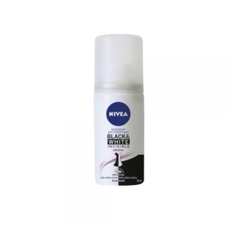 NIVEA MINI DEO SPRAY 35ML  BLACK&WHITE  DONNA