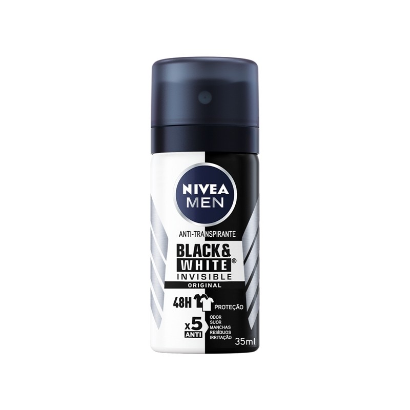 NIVEA MINI DEO SPRAY 35 ML BLACK&WHITE UOMO