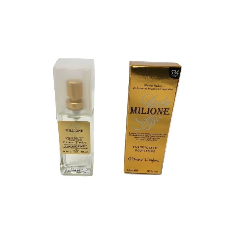 LADY MILIONE EAU DE TOILETTE POUR FEMME 15ML