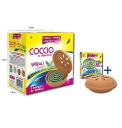 COCCIO IN TERRACOTTA + CONFEZIONE 10SPIRALI PROF CITRONELLA