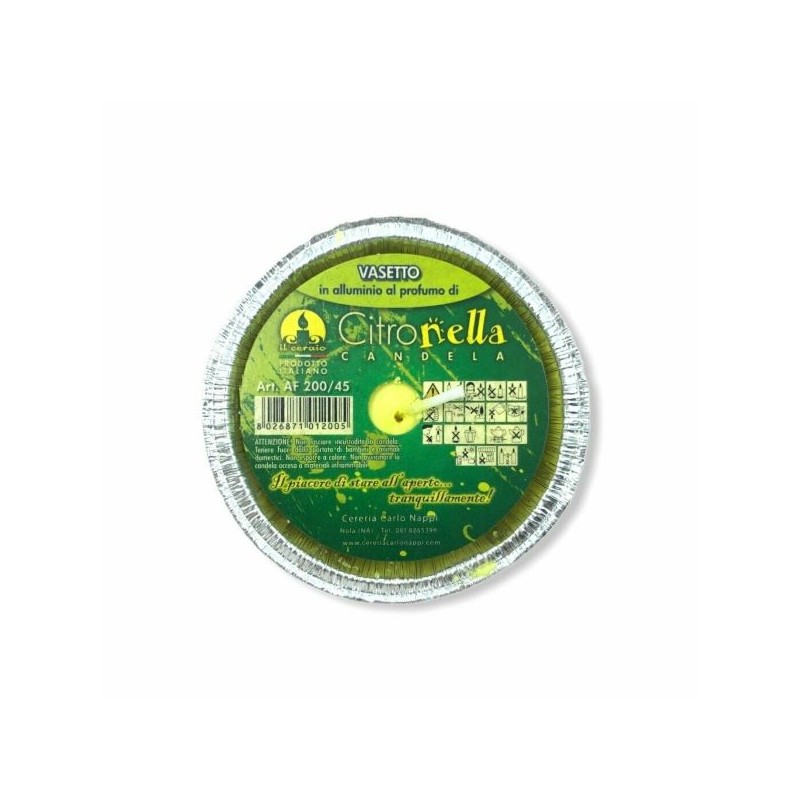 VASETTO IN ALLUMINIO ALLA CITRONELLA