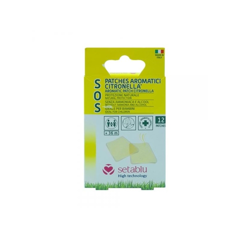 PATCH INSETTO REPELLENTE ALLA CITRONELLA 12PZ