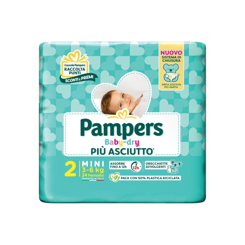 PAMPERS BABY DRY TG.2 MINI 24PZ