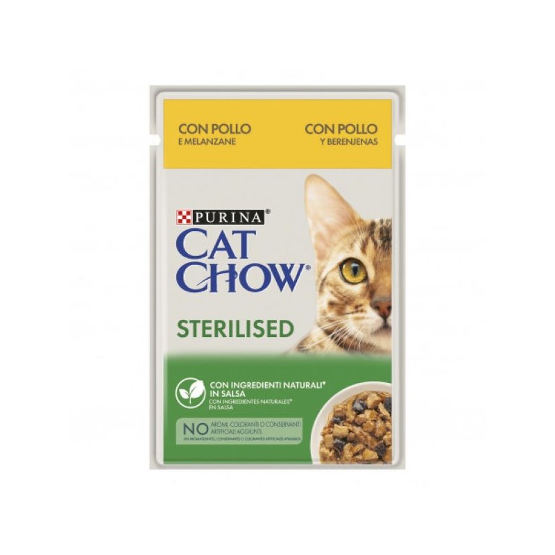 CAT CHOW STERILISED CON POLLO 85GR