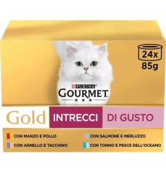 GOURMET GOLD INTRECCI GUSTO MULTIPACK 24PZ DA 85GR