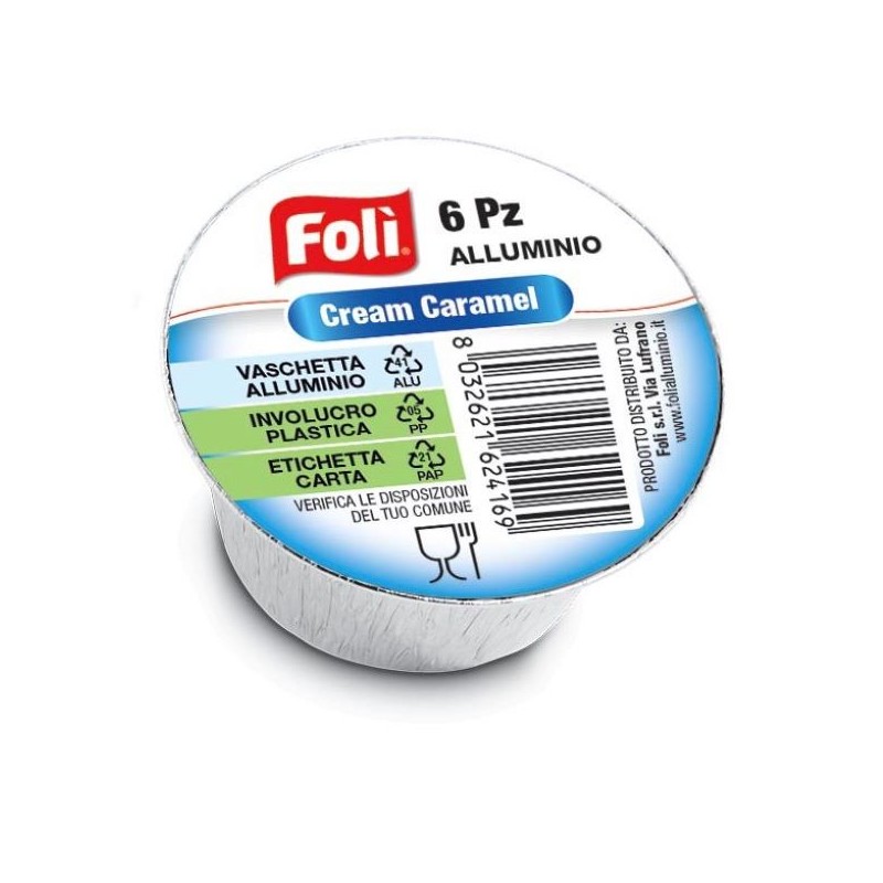 FOLI PACK CONTENITORI ALL. CREAM CARAMEL(BUDINO)