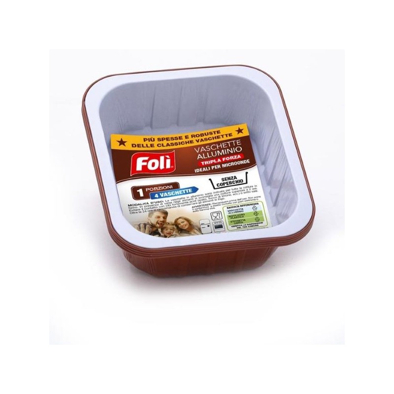 FOLI PACK CONTENITORI LACCATI MICROONDE 1PORZ.