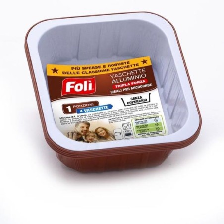 FOLI PACK CONTENITORI LACCATI MICROONDE 1PORZ.