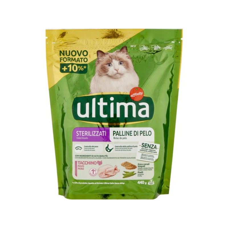 ULTIMA CAT STERILIZZATO HAIRBALL 440GR