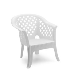 LARIO POLTRONA BIANCA 72X72X76CM