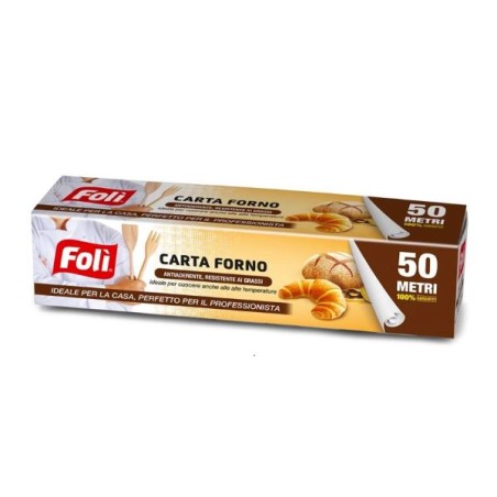 FOLI' ROLL ROTOLO CARTA FORNO 50MT BOX