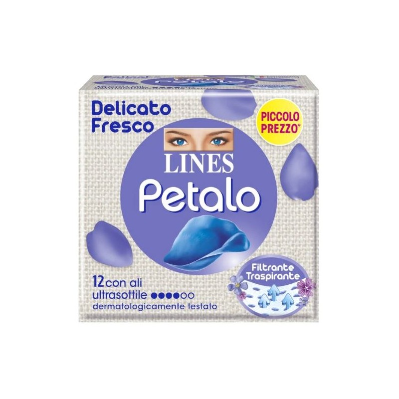 LINES PETALO BLU ULTRA SOTTILE CON ALI 12PZ