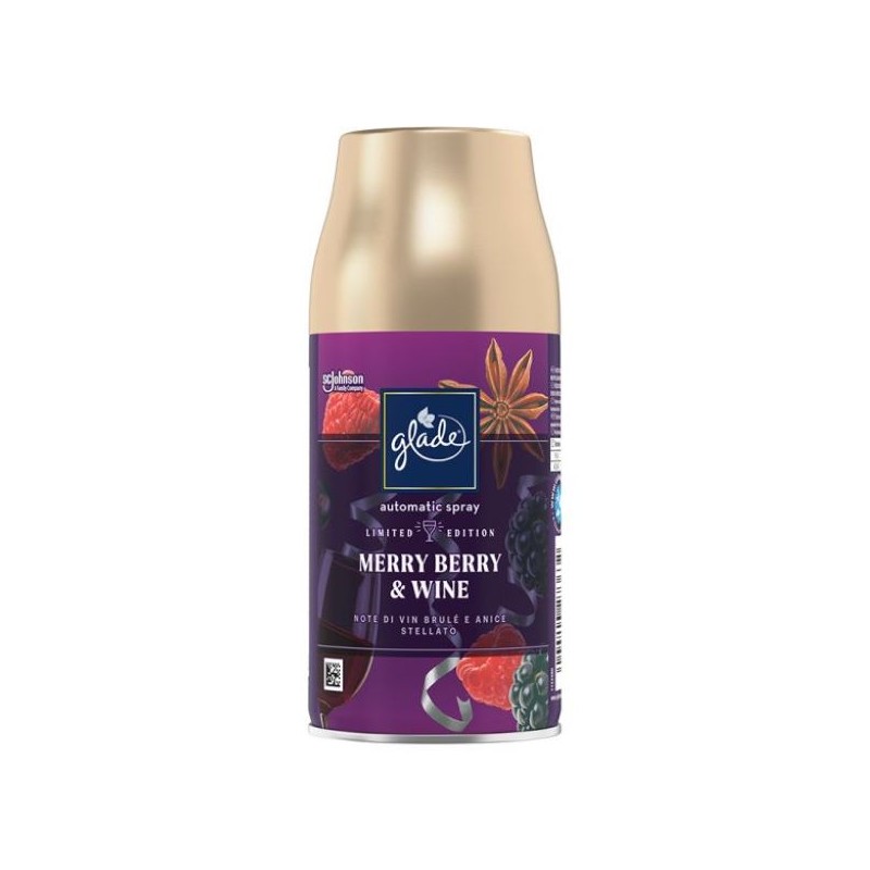 GLADE AUTOMATIC RIC.  MERRY BERRY&WINE 269ML