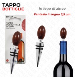 TAPPO PER BOTTIGLIE DI VINO LEGA DI ZINCO