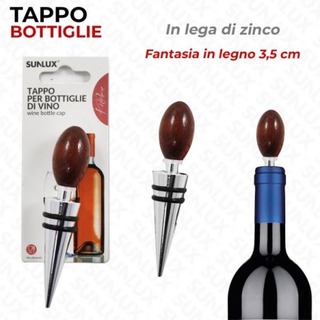 TAPPO PER BOTTIGLIE DI VINO LEGA DI ZINCO