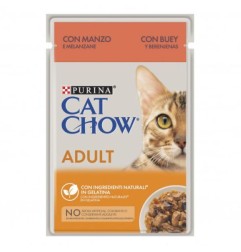 CAT CHOW ADULT CON MANZO 85GR