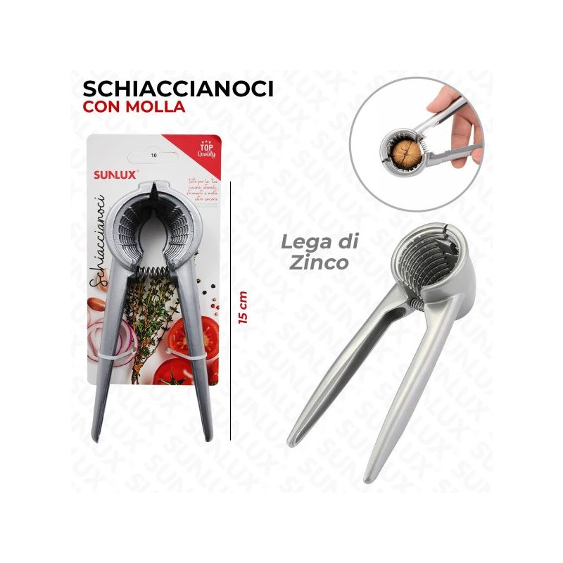 SCHIACCIANOCI IN LEGA DI ZINCO 15CM