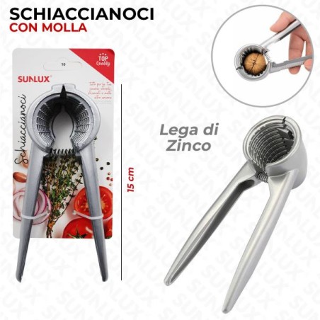 SCHIACCIANOCI IN LEGA DI ZINCO 15CM