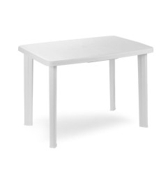 TAVOLO PLASTICA BIANCO 101X68CM