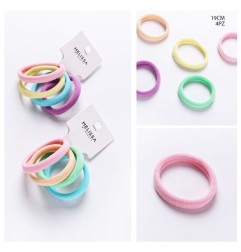 MELISSA ELASTICO CAPELLI 4PZ PASTEL 19CM