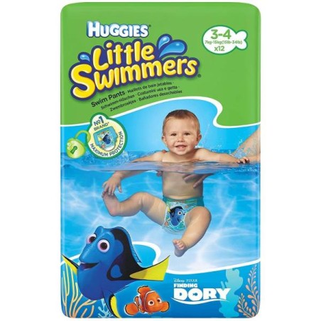 HUGGIES LITTLE SWIMMERS TG.3-4 7/15KG 12PZ