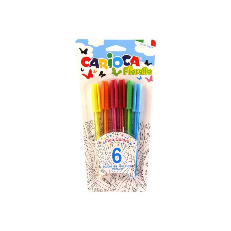 CARIOCA PENNA A SFERA BLISTER 6PZ