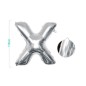 PALLONCINO MYLAR LETTERA X ARGENTO 110CM