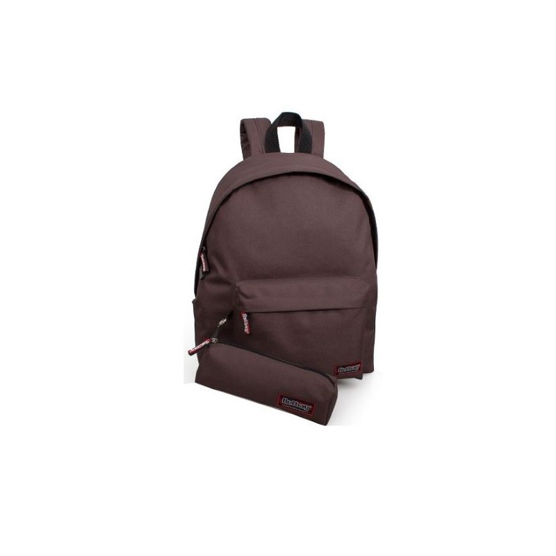 ZAINO MONOC.40CM+TOMBOLINO MARRONE