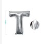 PALLONCINO MYLAR LETTERA T ARGENTO 110CM